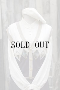 "CARA O CRUZ" ゴルフ ニット ベスト Vネック[19601]