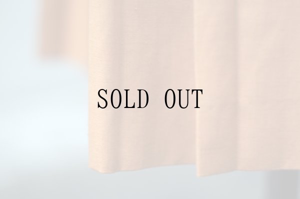 画像4: "Film" 無地 オレンジ系 混麻 スカート プリーツ w66cm[19610]