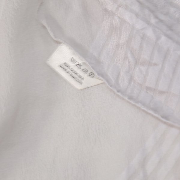 画像5: ストライプ柄 グレー系 シルク スカーフ 79cm×79cm[19637]