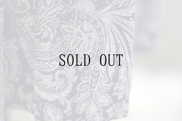 画像5: "J.G. Hook" US製 ペイズリー柄 レーヨン スカート プリーツ w70cm[19652]