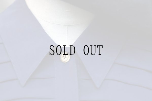 画像7: "Loris azzaro" ネイビー 長袖 ブラウス レギュラーカラー プリーツ[19653]