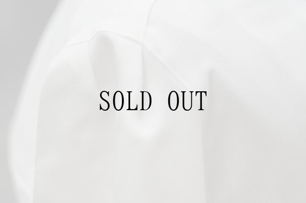 画像7: "Yoshimura" 白 長袖 ブラウス スカラップレースカラー ペプラム 比翼 パフスリーブ[19654]