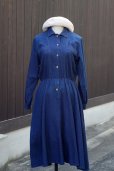 画像4: "EJM" US製 デニム 長袖 ワンピース レギュラーカラー[19661]
