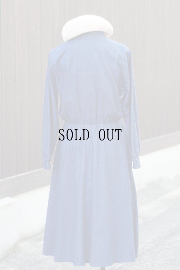 画像3: "EJM" US製 デニム 長袖 ワンピース レギュラーカラー[19661]