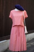 画像7: "Sun-seize" ギンガムチェック柄 混シルク コットン 半袖 セットアップ クルーネック[19660]