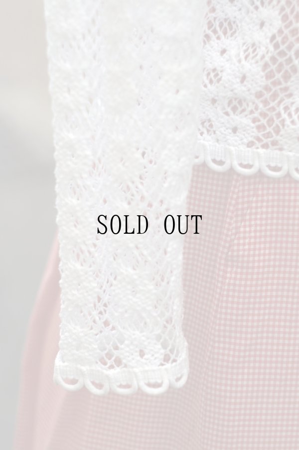 画像9: 白 お花モチーフ 長袖 サマーニット カーディガン[19663]