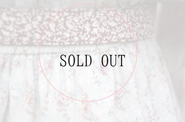 画像12: 小花柄 長袖 レトロワンピース レギュラーカラー[19675]