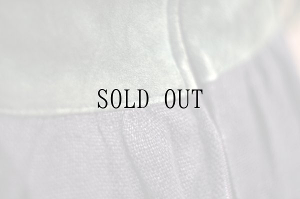 画像9: グリーン スウェード リネン 刺繍入り チロルワンピース ジャンパースカート[19682]