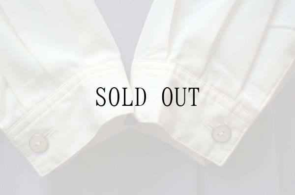 画像3: "Crowd bor"  白 長袖 ブラウス 丸襟 お花刺繍 胸ポケット[19692]