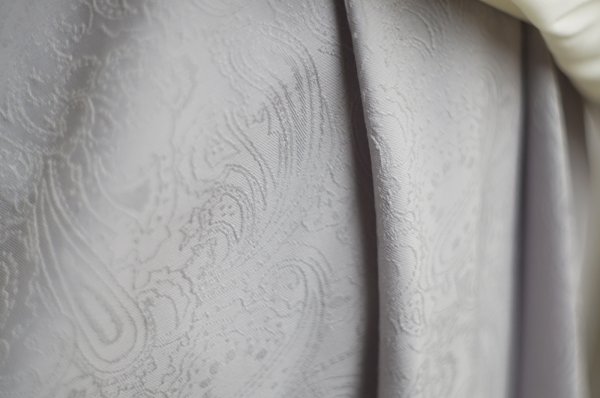 画像10: ペイズリー柄 ライトブルー スカート リボン w65cm[19693]