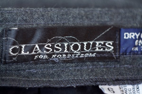 画像6: "Classioues" US グレー ウール スカート w65cm[19688]