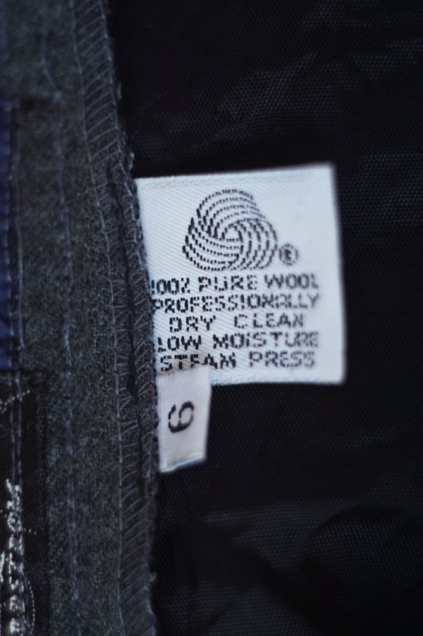 画像7: "Classioues" US グレー ウール スカート w65cm[19688]