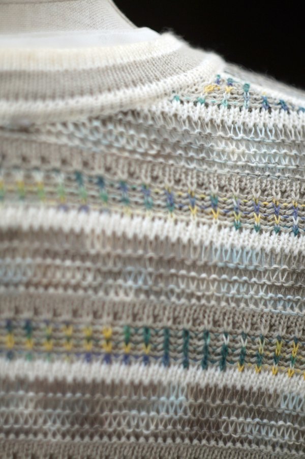 画像6: "altra" イタリア製 ボーダー柄 コットン ニット カーディガン[19702]