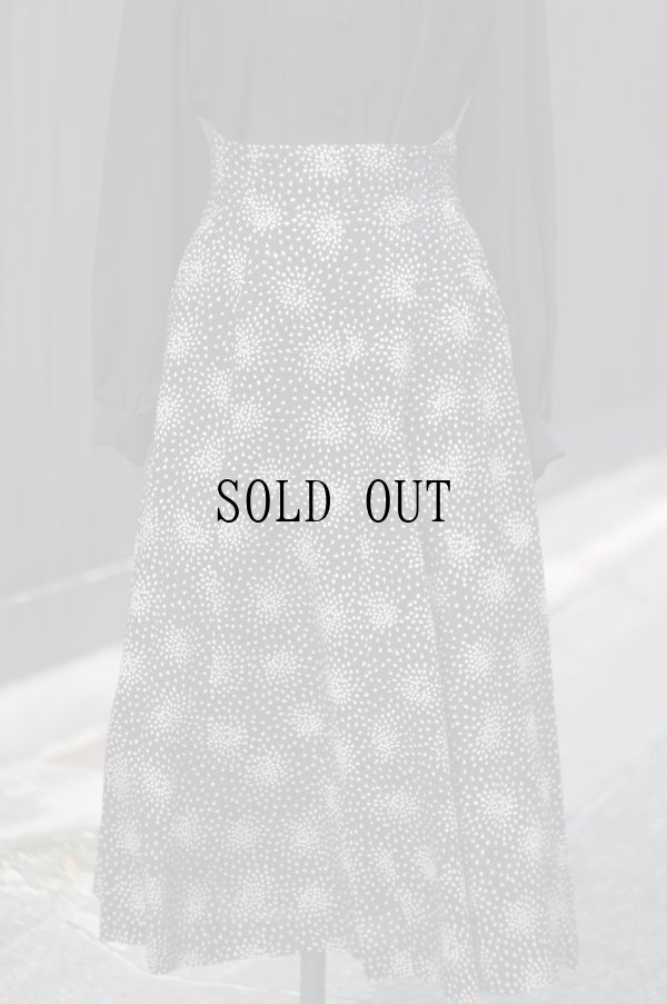 画像1: "Zerbina by world" モノトーン コットン スカート w65cm[19711]