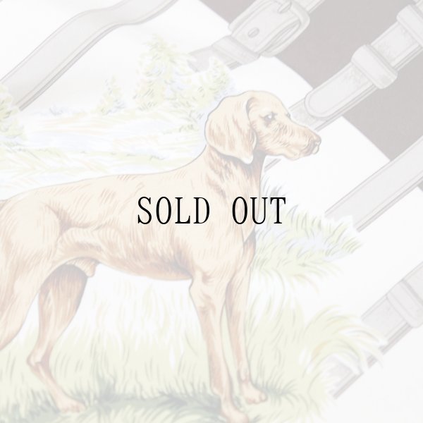 画像4: イヌ絵模様 ブラウン系 シルク スカーフ 79cm×79cm[19764]