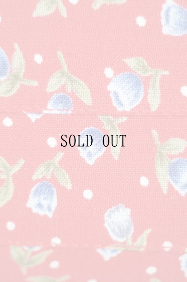 画像6: "Jarah Elizabeth" インド製 赤 花柄 レーヨン 半袖 レトロワンピース ノーカラー[19776]