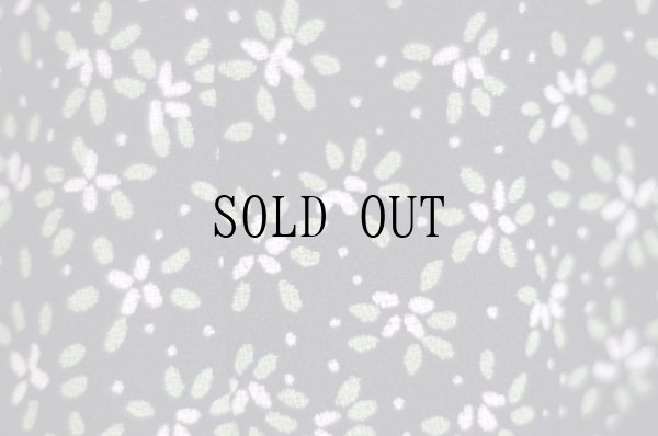 画像8: "Leslie Fay" US ネイビー系 花柄 半袖 レトロワンピース オープンカラー[19779]