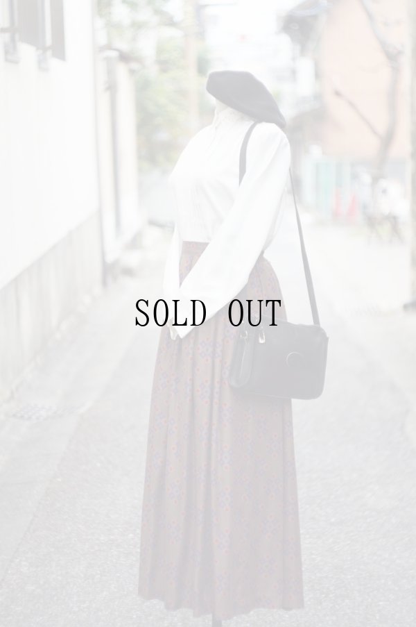 画像7: "hana no blouse" 無地 白 長袖 ブラウス スカラップレースカラー プリーツ[19781]