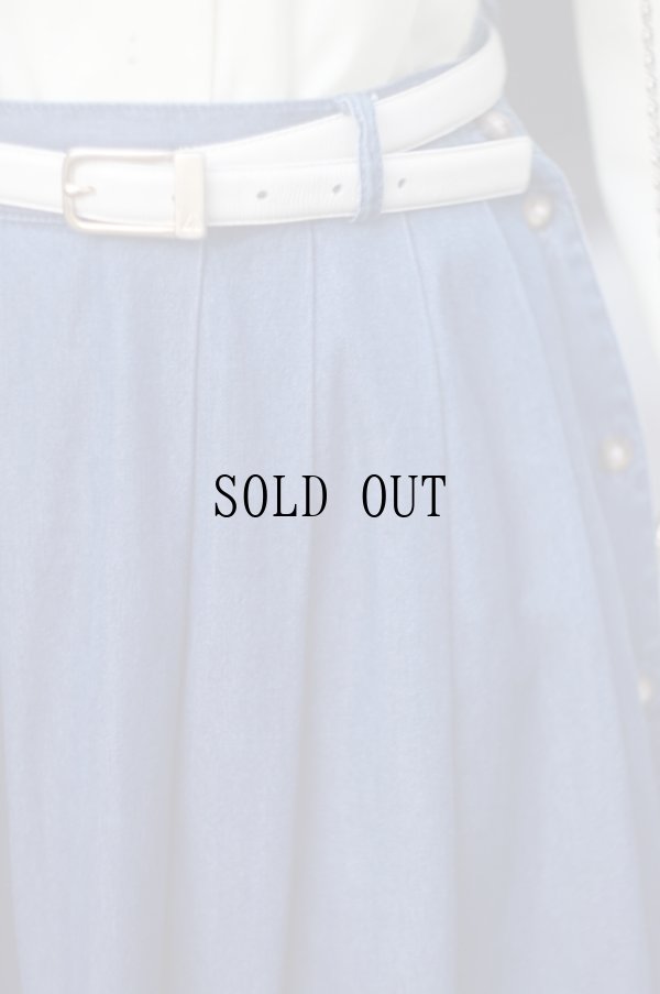 画像6: "Talbots" US デニム スカート フレア w64cm[19784]