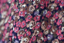 他の写真1: "Tokyo blouse" ピンク系  小花柄  半袖 レトロワンピース レギュラーカラー[19807]
