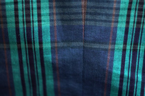 画像7: "Applause" グリーン系 チェック柄 コットン テーラード ジャケット[19797]