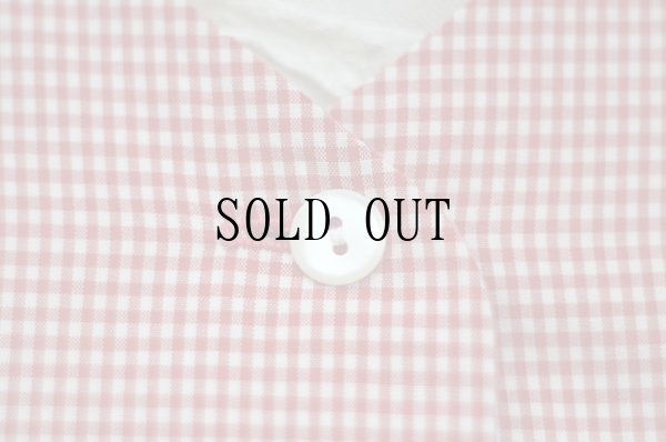 画像7: "ワールド" 赤×白 ギンガムチェック柄 コットン 半袖 レトロワンピース Vネック[19795]