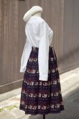 画像10: "Oscar de la Renta" 無地 白 長袖 コットン ブラウス 比翼 ピーターパンカラー レース[19850]