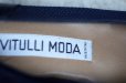 画像3: ”Vitulli moda” イタリア製 ネイビー フラット パンプス[19981] (3)