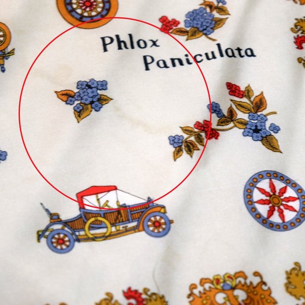 画像5: クラシックカー シルク ミニスカーフ 52cm×52cm[19906]