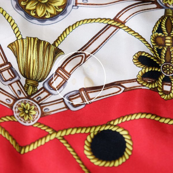 画像4: 装飾模様 黒系 シルク スカーフ 78cm×78cm[19897]