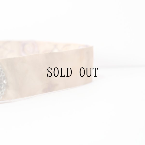 画像3: 総柄 金具 アンティークベルト[19837]