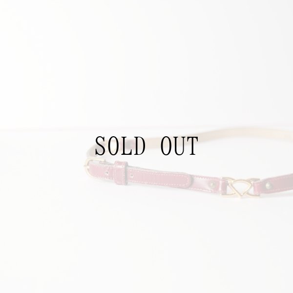 画像7: "KIMBCRLY" インポート ワインレッド レザーベルト[19911]