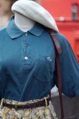 画像4: ”Lacoste” 無地 グリーン 半袖 ポロシャツ ワンポイント刺繍[19871]