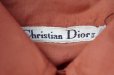 画像5: "Christian Dior" 無地 オレンジ 半袖 コットン ブラウス 丸襟[19874]
