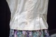 画像4: ”jeanjaures” 無地 生成 コットン 半袖 ブラウス ラウンドネック 刺繍[19936]