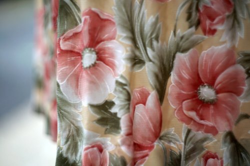 他の写真1: "Belle de Bois"  花柄 ピンク ベージュ スカート フレア w~66cm[19945]