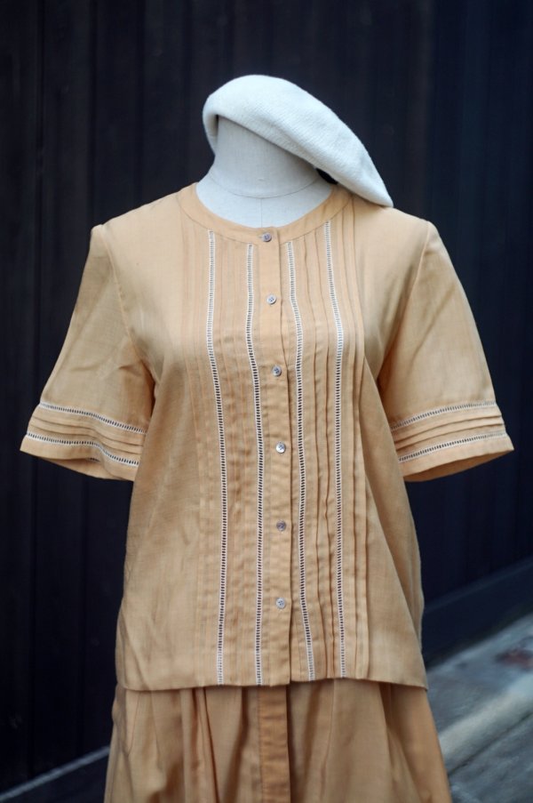 画像15: "MILAND" イエロー ブラウス&スカート ツーピース セットアップ[19950]