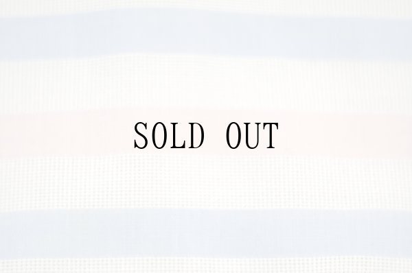 画像6: "pinion" ストライプ柄 半袖 ブラウス ノーカラー[19949]