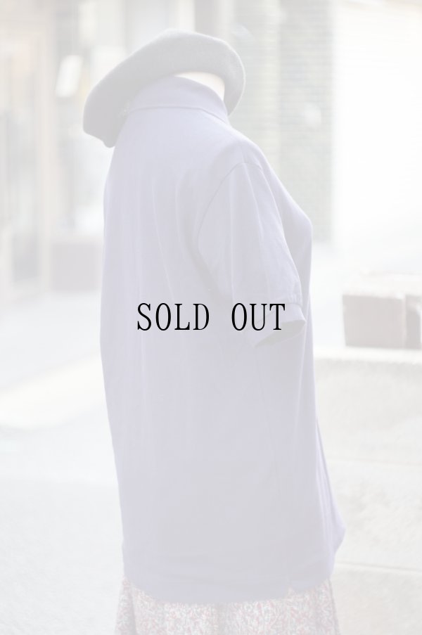 画像11: ”Lacoste” 無地 ネイビー 半袖 ポロシャツ ワンポイント刺繍[19956]