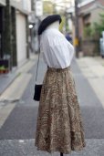 画像11: "Petitiour" 無地 白 コットン リネン 半袖 ブラウス 後ろ開きノーカラー 刺繍  [14114]