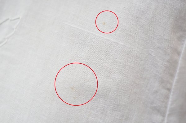 画像6: "Petitiour" 無地 白 コットン リネン 半袖 ブラウス 後ろ開きノーカラー 刺繍  [14114]