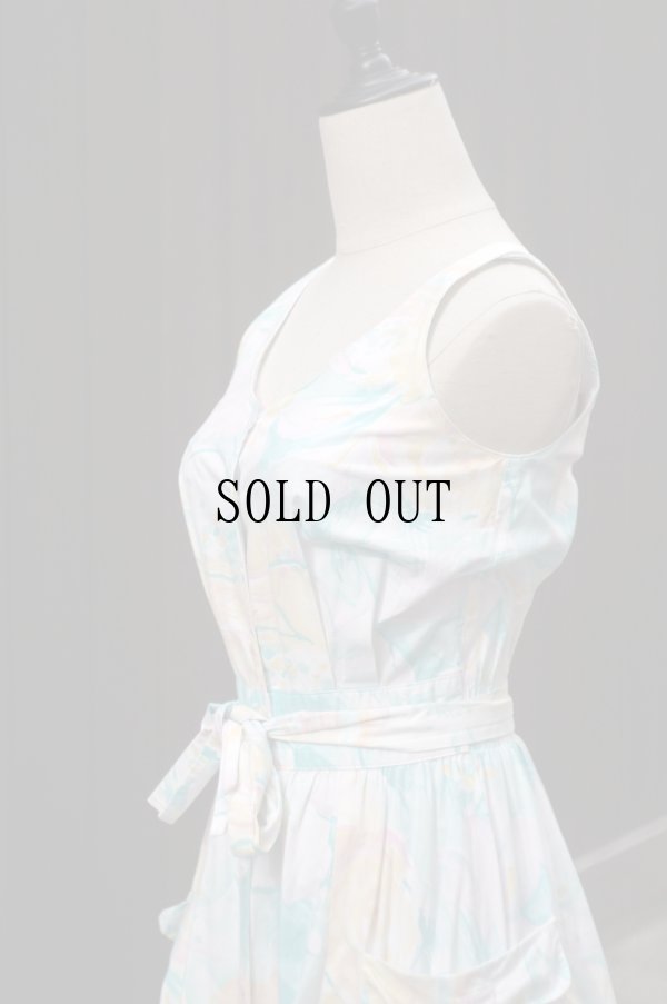 画像12: "LRothschild" US 花柄  ノースリーブ  レトロワンピース ノーカラー[19970]