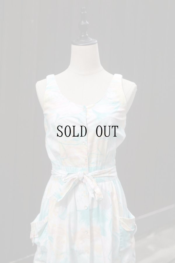 画像5: "LRothschild" US 花柄  ノースリーブ  レトロワンピース ノーカラー[19970]