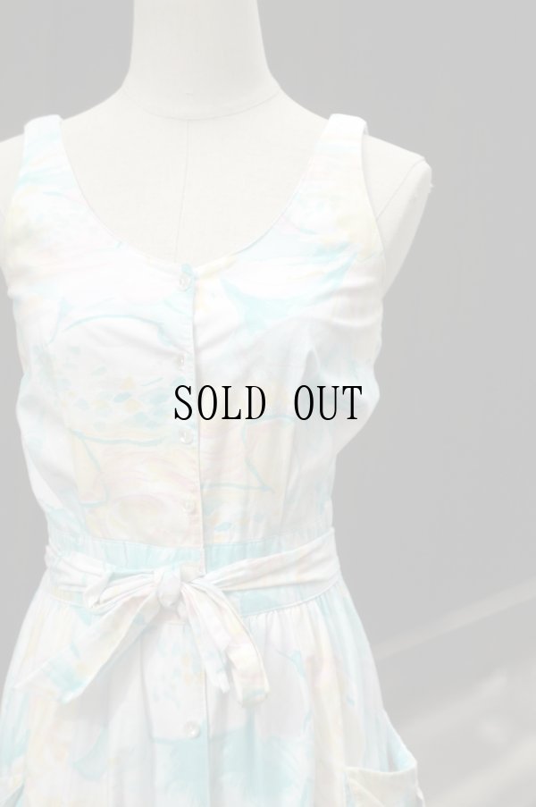 画像6: "LRothschild" US 花柄  ノースリーブ  レトロワンピース ノーカラー[19970]