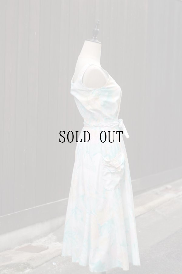 画像4: "LRothschild" US 花柄  ノースリーブ  レトロワンピース ノーカラー[19970]