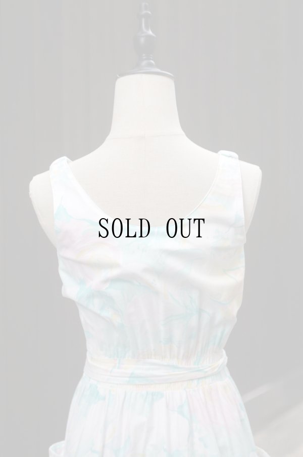 画像14: "LRothschild" US 花柄  ノースリーブ  レトロワンピース ノーカラー[19970]