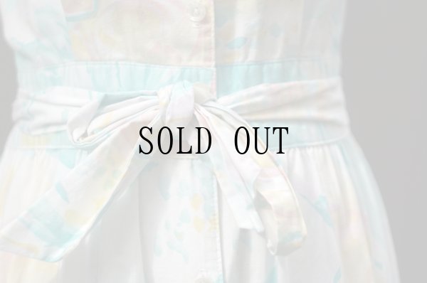 画像10: "LRothschild" US 花柄  ノースリーブ  レトロワンピース ノーカラー[19970]