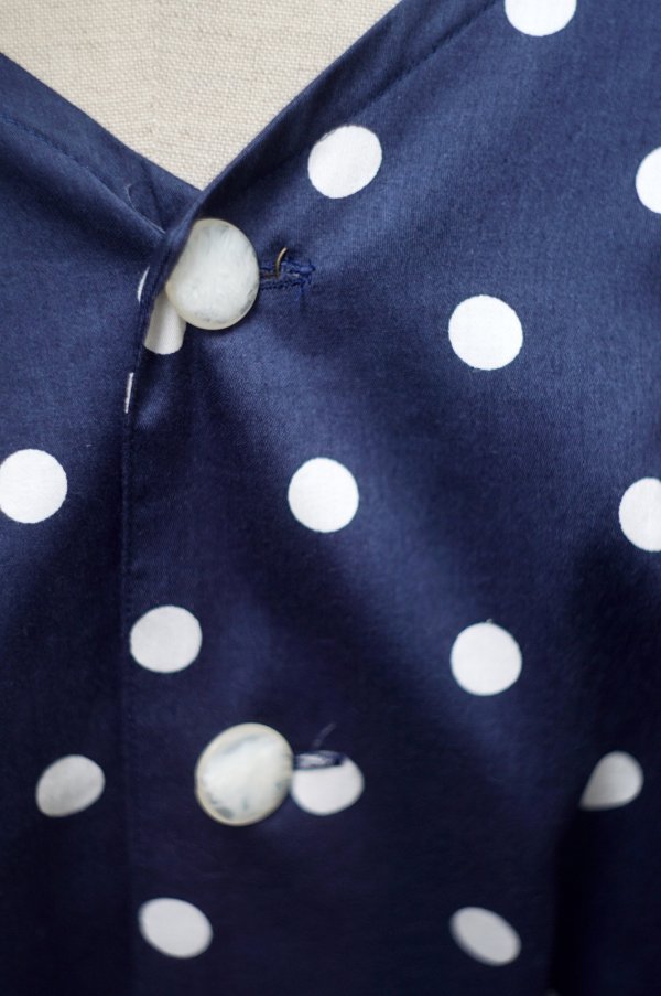 画像8: "Lulud Elegance" ネイビー×白 ブラウス&スカート ツーピース セットアップ[19969]