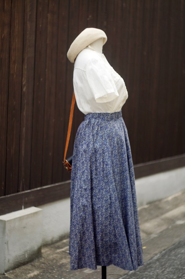 画像9: 白 半袖 コットン ブラウス ノーカラー フリル [19971]