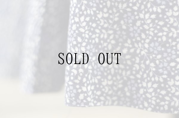 画像3: "Laura ashley" ネイビー系 花柄 フレア スカート[19965]